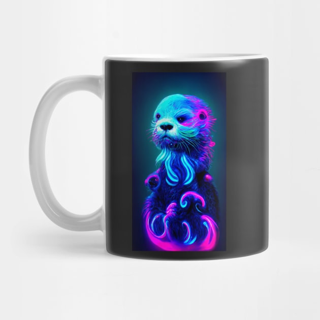 Psychedelic Sea Otter by RichieDuprey